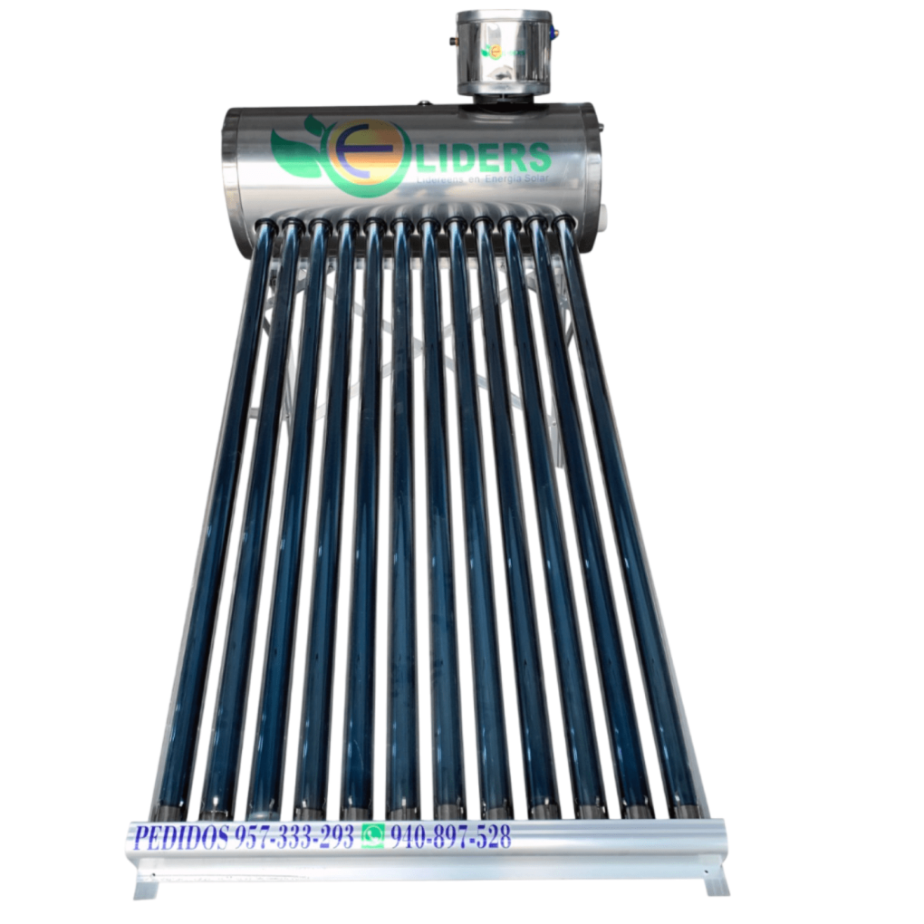 Terma solar de 120 litros con tubos al vacío para calentamiento de agua mediante energía solar