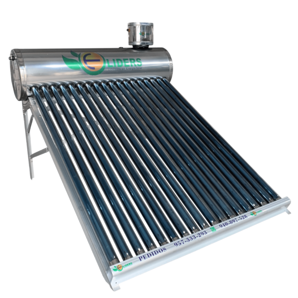 Terma solar de 180 litros con tubos al vacío para calentamiento de agua mediante energía solar