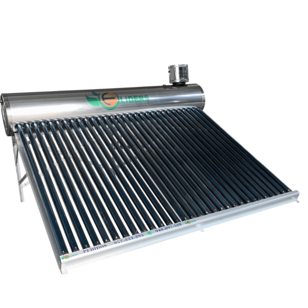 Terma solar de 300 litros con tubos al vacío para calentamiento de agua mediante energía solar